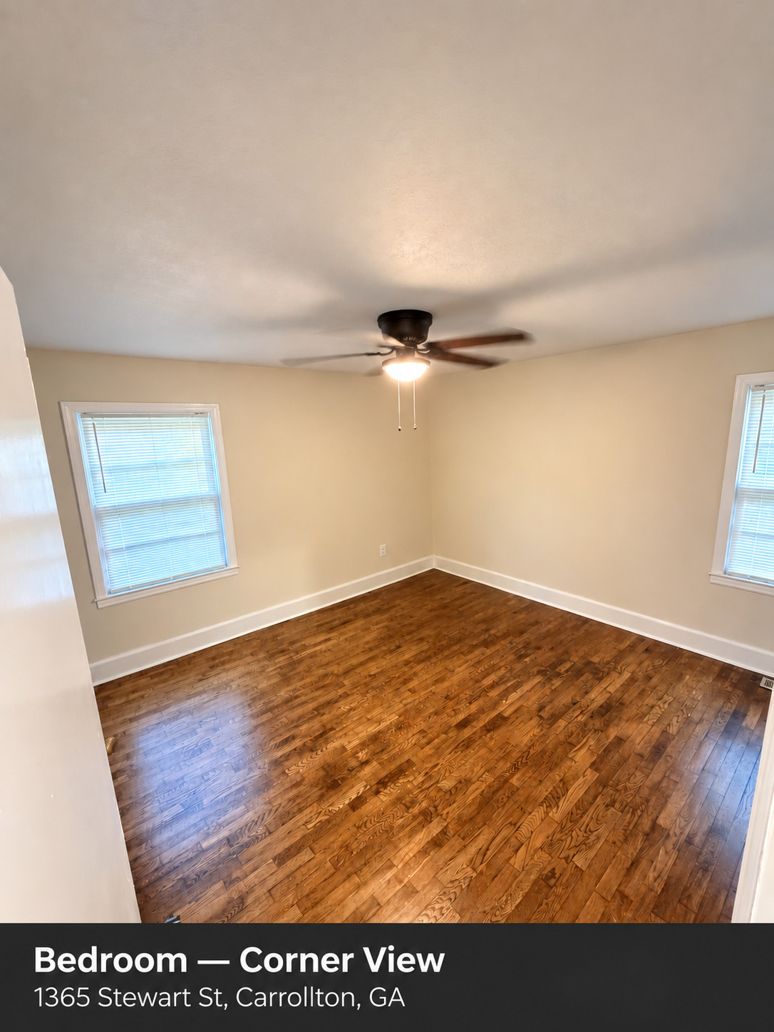 Bedroom — corner view — 1365 Stewart St