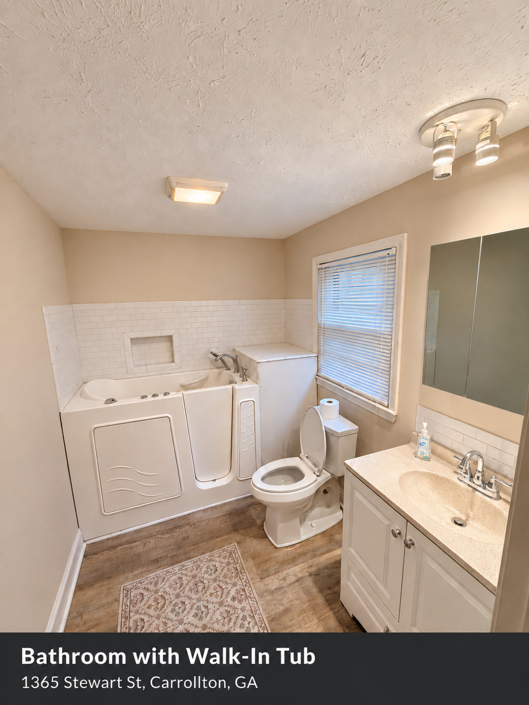 Bathroom with walk-in tub — 1365 Stewart St