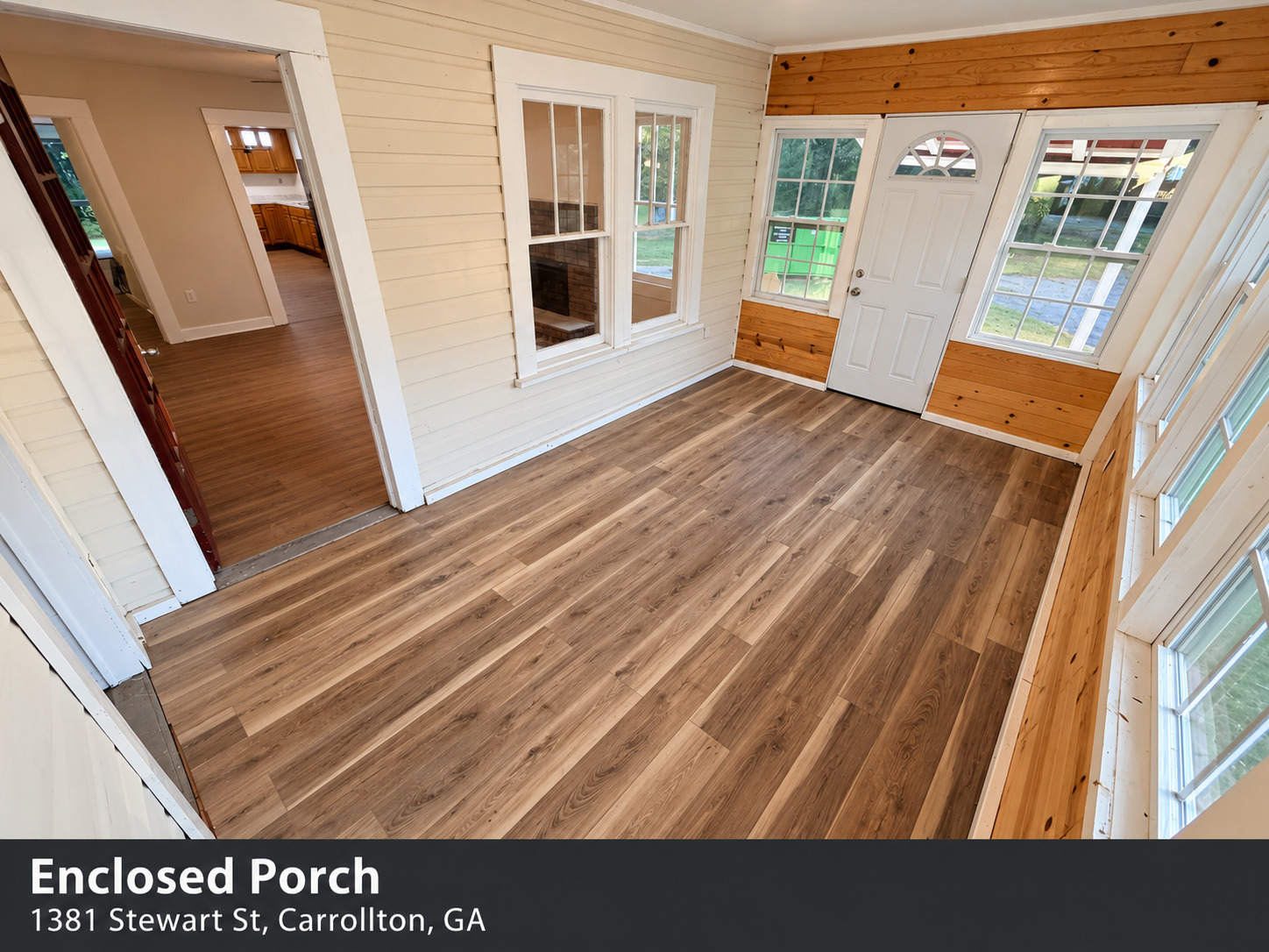 Enclosed porch — 1381 Stewart St